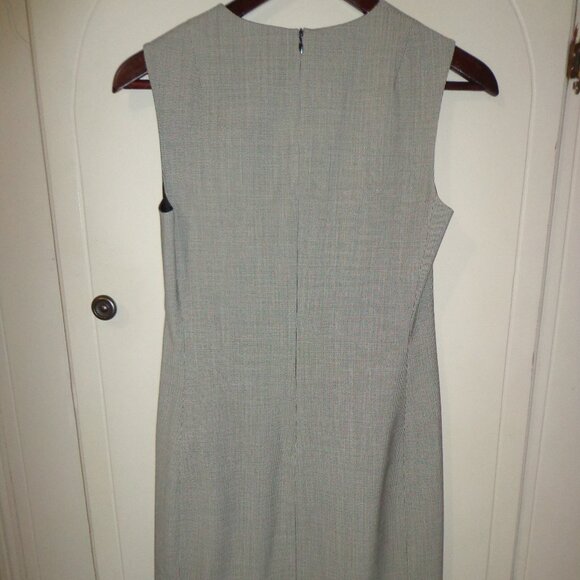 Theory Sleeveless Fitted Dress Size 2 Fully Lined Black/White Mini Houndstooth - Picture 6 of 12